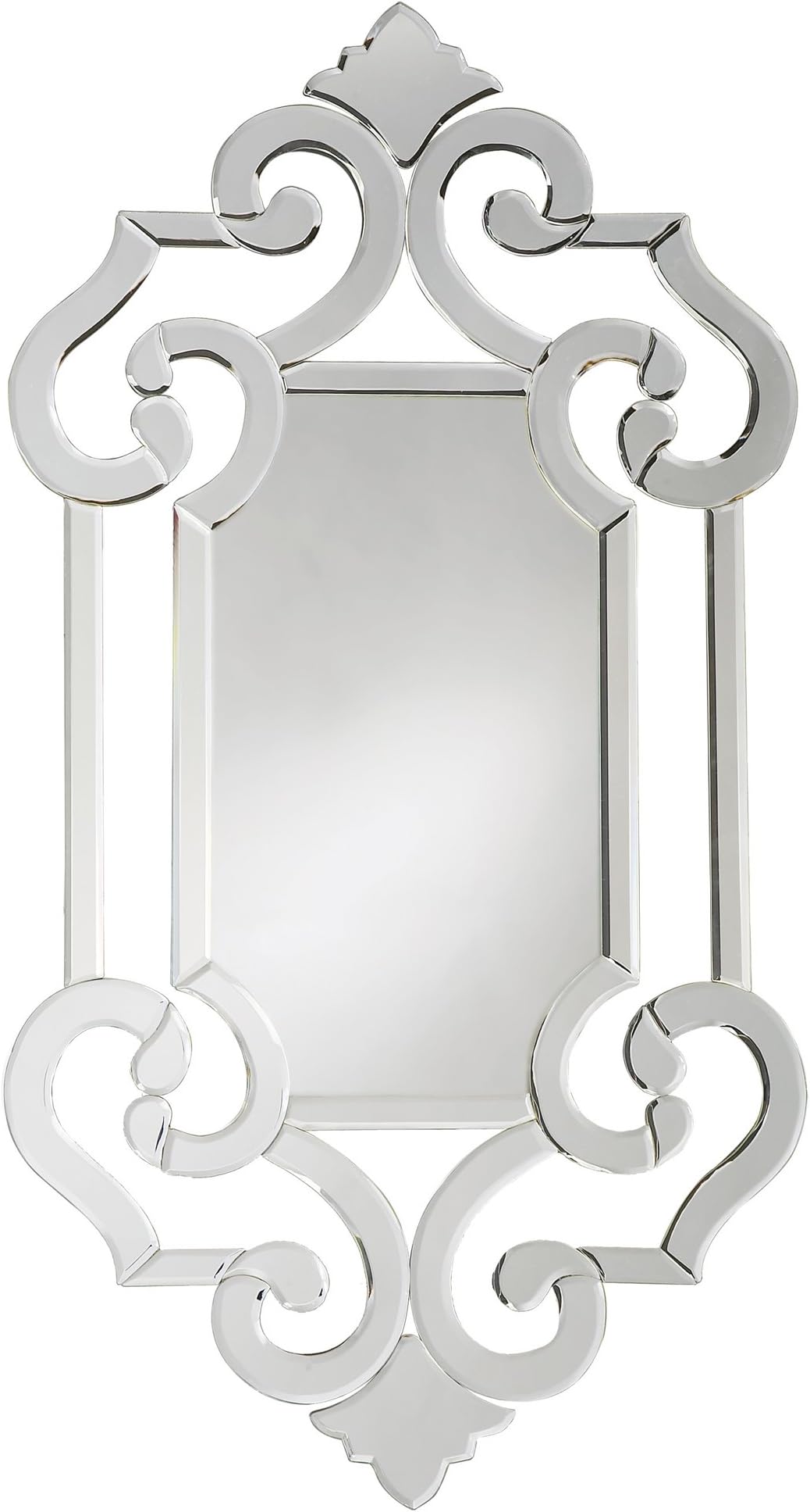 Howard Elliott Clarice Hanging Venetian Wall Mirror, Antique Accent Mirror