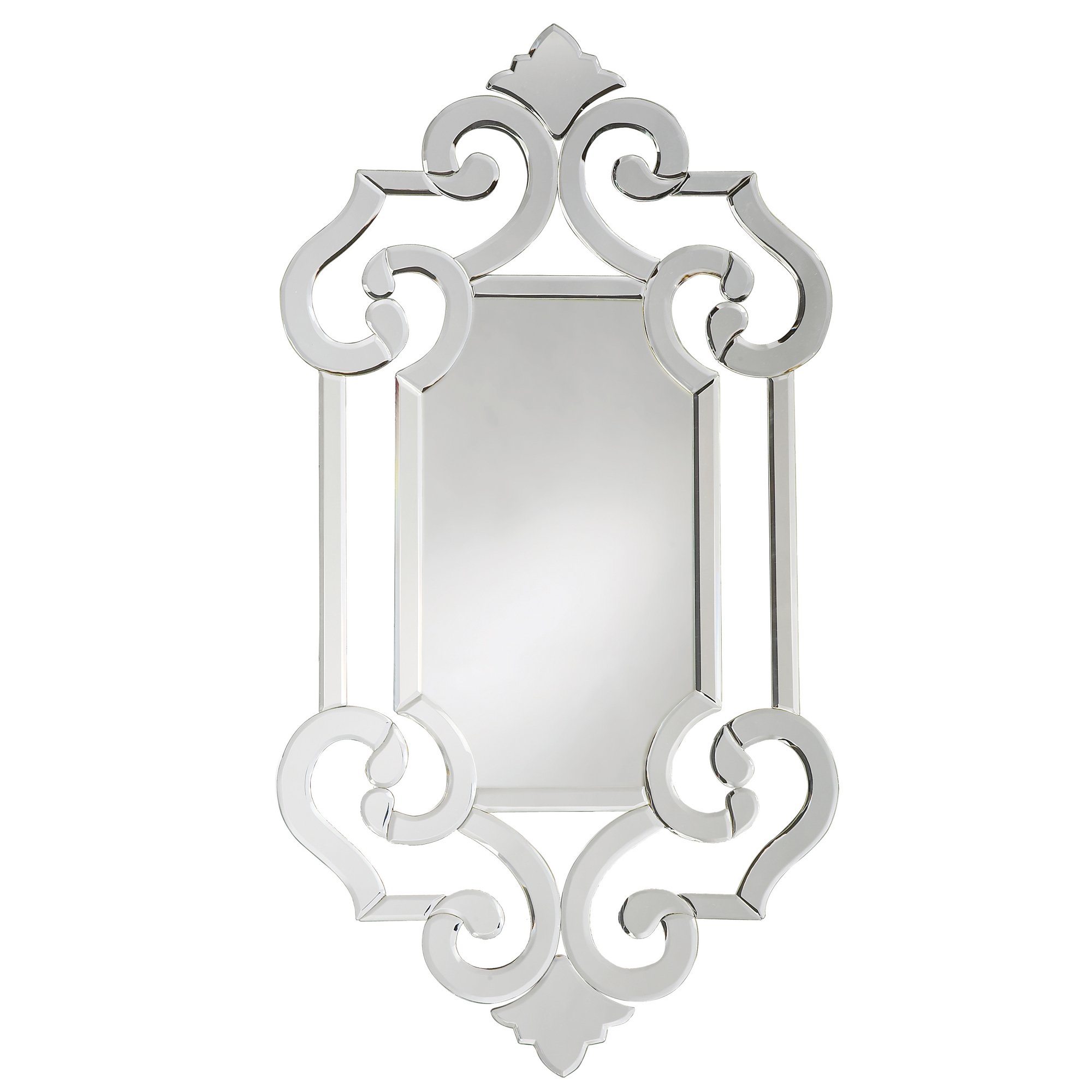Howard Elliott Clarice Hanging Venetian Wall Mirror, Antique Accent Mirror