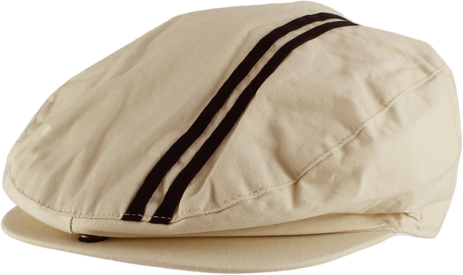 tan newsboy cap