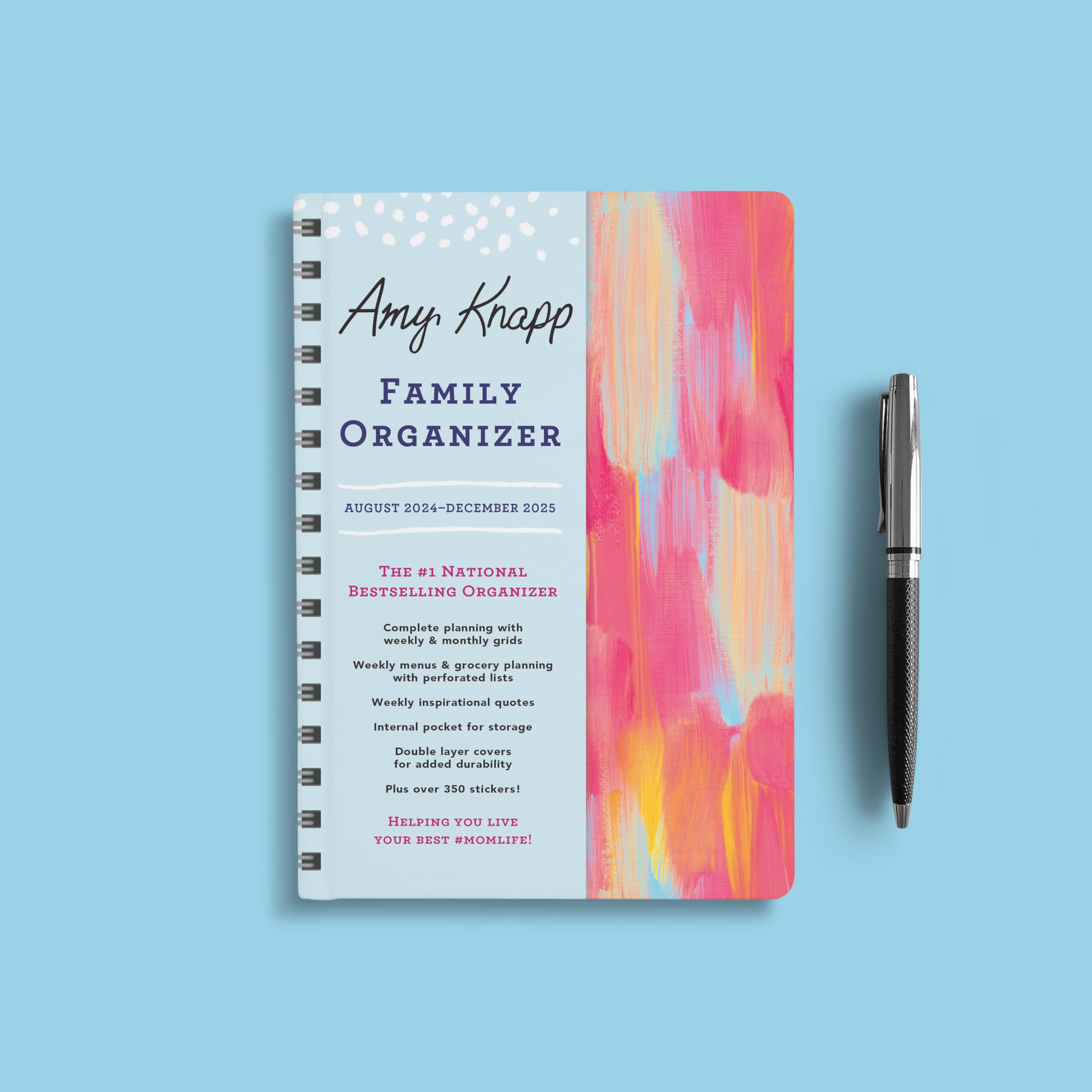 2025 Amy Knapp's Family Organizer: 17-Month Weekly Planner for Mom (Includes Stickers, Thru December 2025) (Amy Knapp's Plan Your Life Calendars)