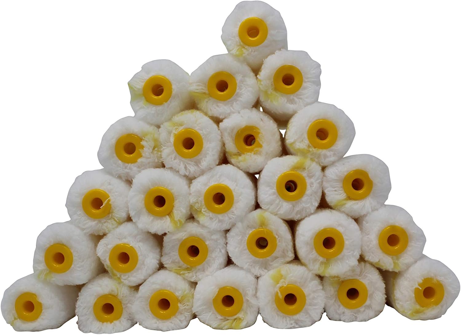 Pro Grade Paint Roller Cover Set, Wall Painting Roller Naps for Professional or Home Owners with All Paints and Stains. Paint Roller Covers are for House or Commercial Use. (4" Mini 25Ea) - - 