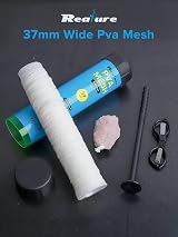 Realure 5M Pva Mesh Kit with Scissors 18/25/37/44mm Wide Mesh Fishing Bait view 3