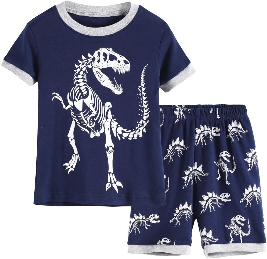 Hsctek Kid and Toddler 2-Piece Cotton Boys Pajamas Set (Toddler-9 Years)