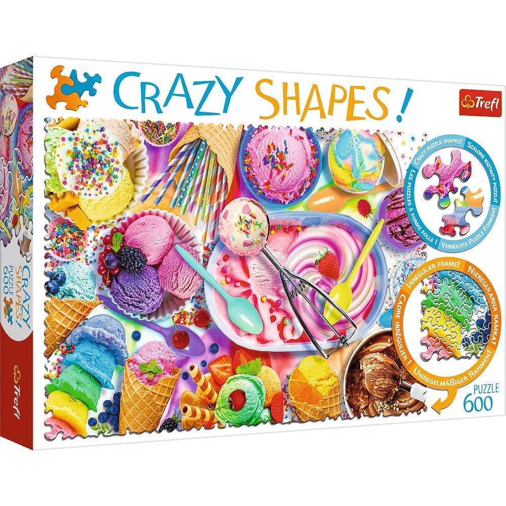 Trefl 11119 Sweet Dreams, Crazy Shapes, 600 Pieces, Premium Quality, for Adults and Children from 10 Years