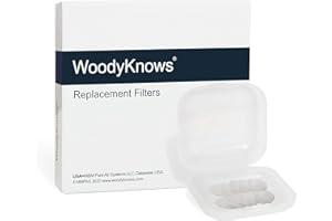 Replacement Filters of WoodyKnows Super-Defense Nasal Filters(Replacement Filter-Round 24 Pairs, Small)