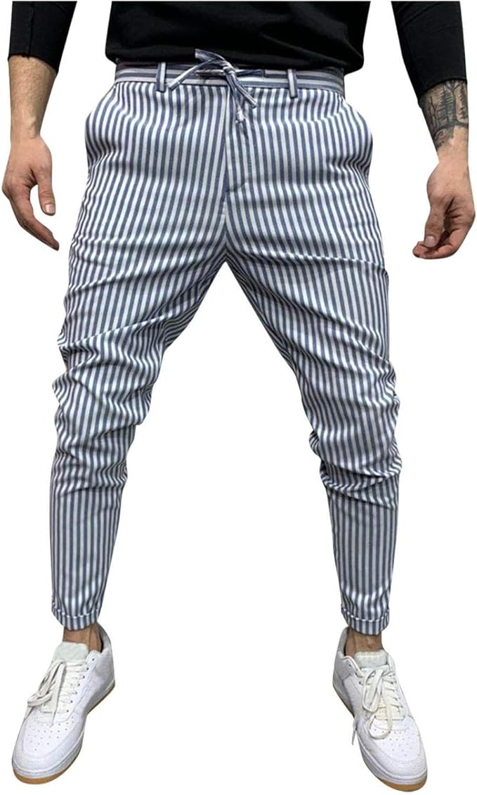 striped chinos mens