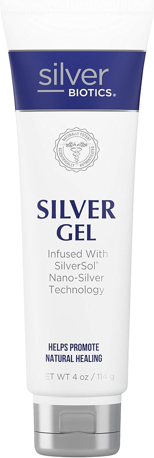 American Biotech Labs - Silver Biotics - Silver Gel - SilverSol Nano-Silver Infused Hydrogel - 4 oz. : Body Gels And Creams : Beauty