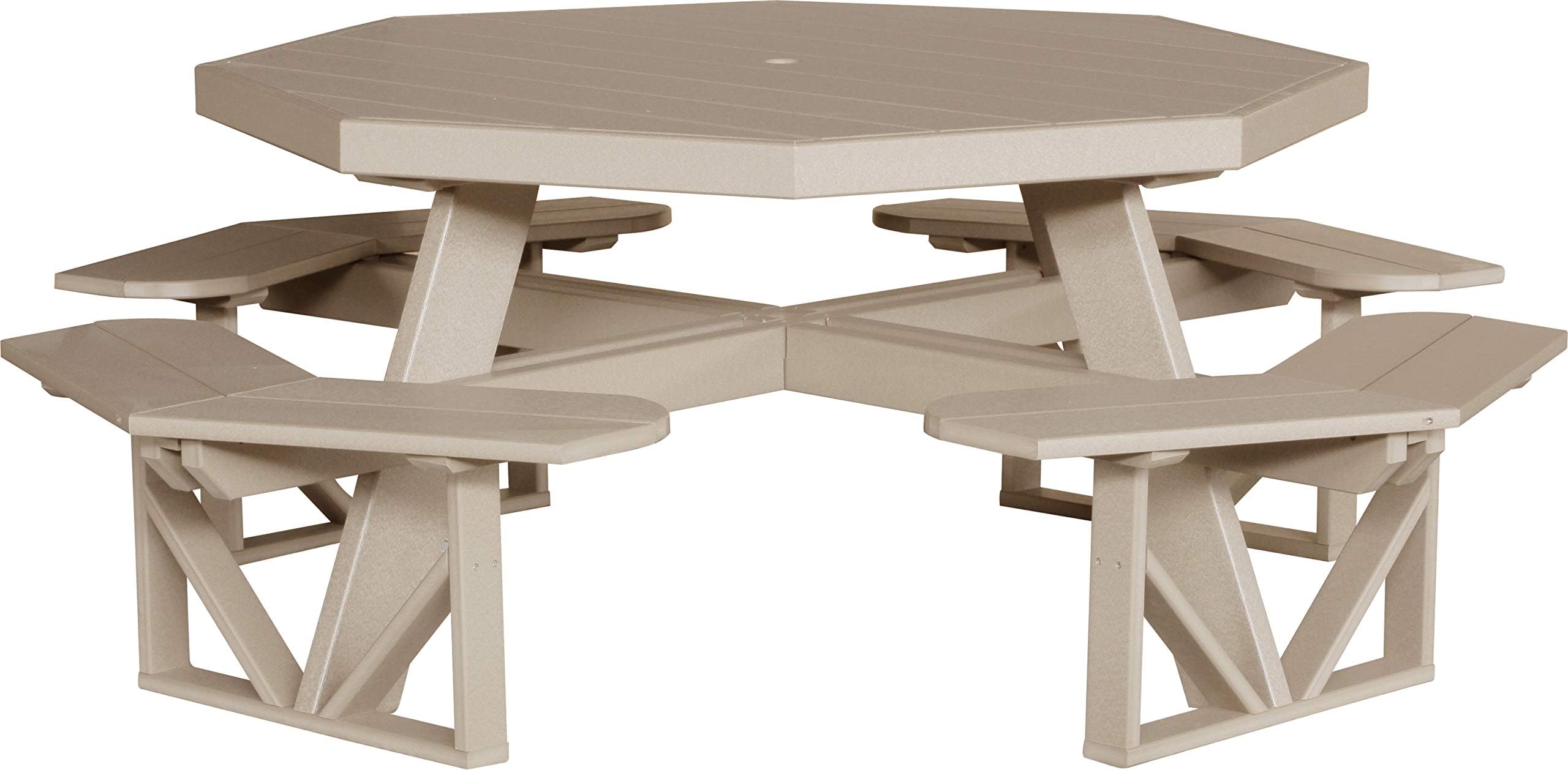 LuxCraft Recycled Octagon Picnic Table