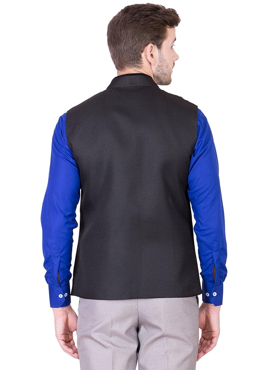 bis creations men's cotton jacket blue