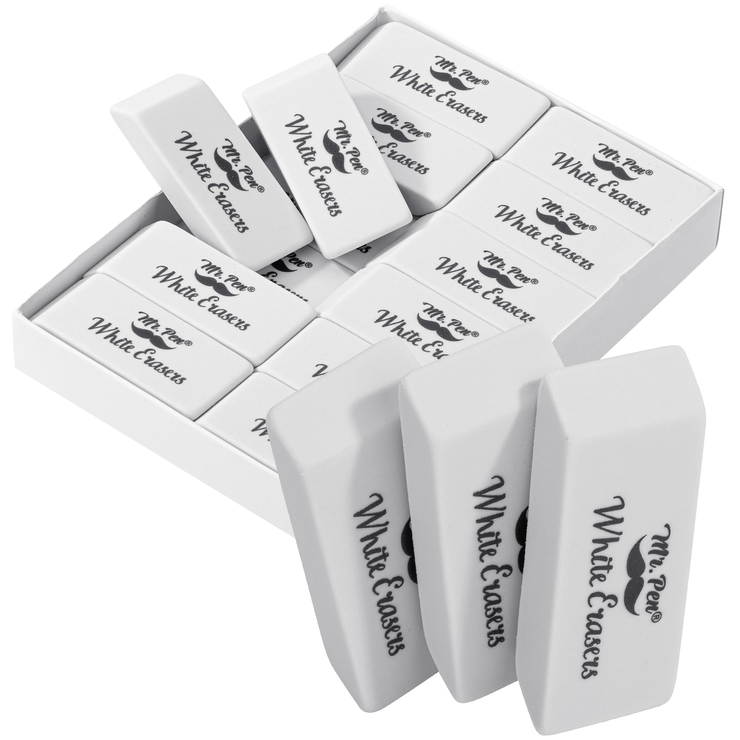 Photo 1 of Mr. Pen- Erasers, Pencil Eraser, 12 Pack, White Erasers, Eraser, Eraser Pencil