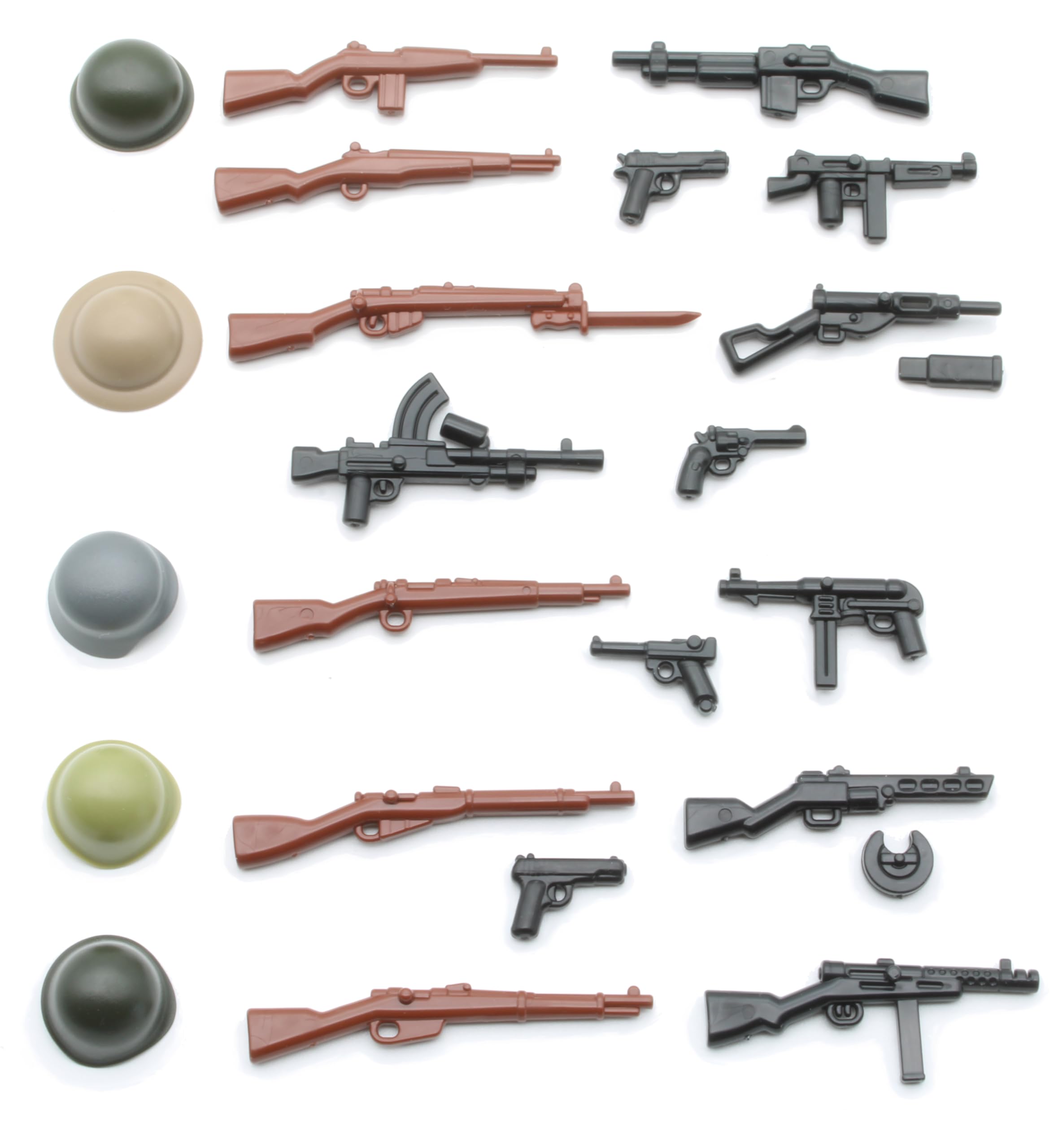 Brick Custom Weapons Arms WW2 WWII Weapon Set for Lego Figures