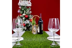 ZGR HOME&GARDEN Artificial Grass 14 x 48 inch Table Runner, Perfect for Spring, Fall Holidays, Parties, Catered Presentations, Baby Showers, Birthdays, Candy Buffets, Restaurant Decoration, Dessert Tables, Wedding
