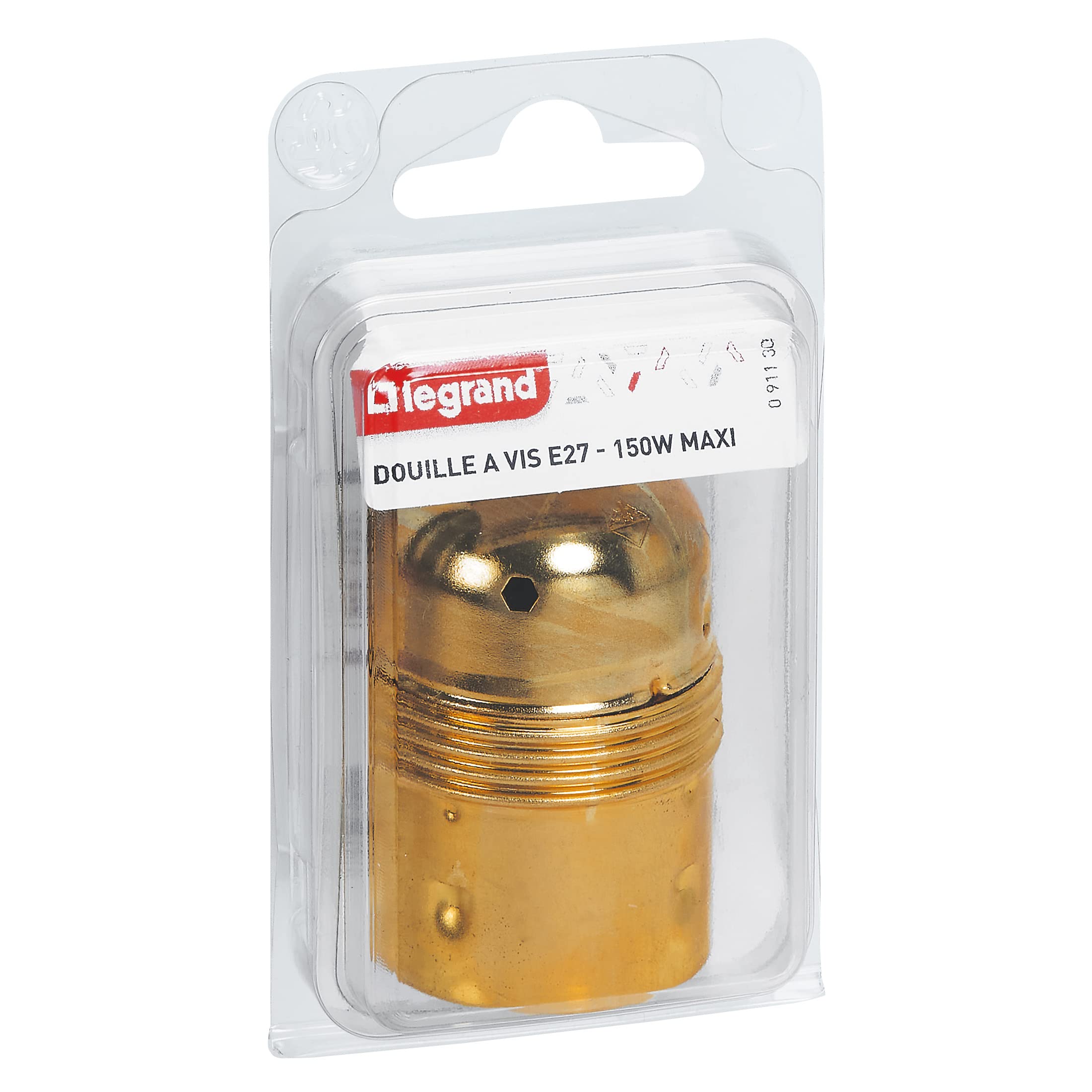 Legrand LEG91130 Socket for E27 Screw-Cap Bulb Brass-Plated Steel