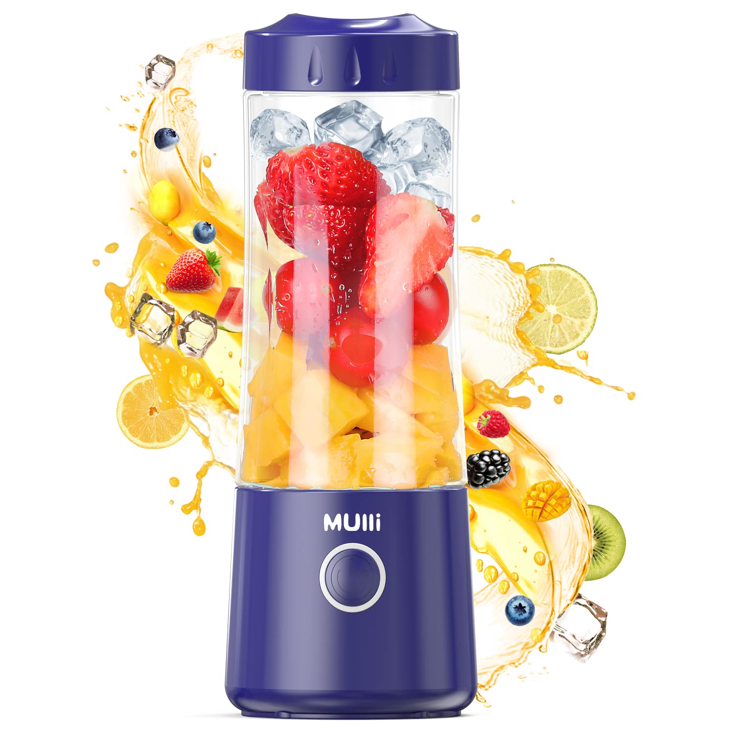 Mulli Portable Blender - USB Rechargeable Personal Smoothie Maker With 6 Blades