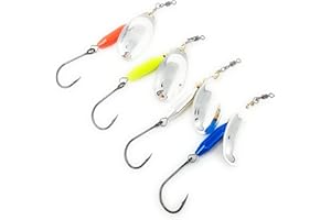 Prime Lures Weighted Fishing Spinners Real Silver