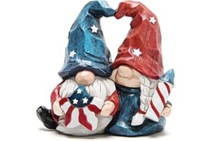 Hodao Patriotic Gnome Decoration, 4th of July/Independence Day Decor, Memorial Day Decoration, Celebrating Freedom and Patriotism (Red)