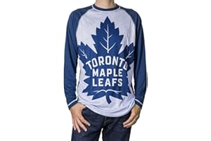 NHL Mens Long Sleeve Performance Active Wear Rash Guard Shirt