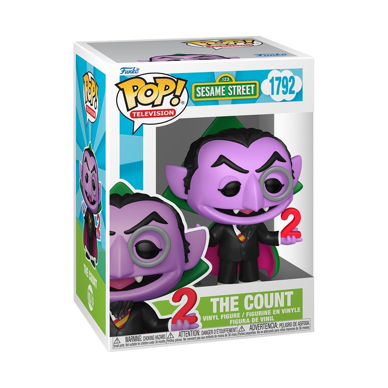 Funko Pop! TV: Sesame Street – the Count - Collectable Vinyl Figure - Gift Idea - Official Merchandise - Toys for Kids & Adults - Cartoon Fans - Model Figure for Collectors and Display