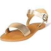Amazon Essentials Women's Two Strap Buckle Sandal