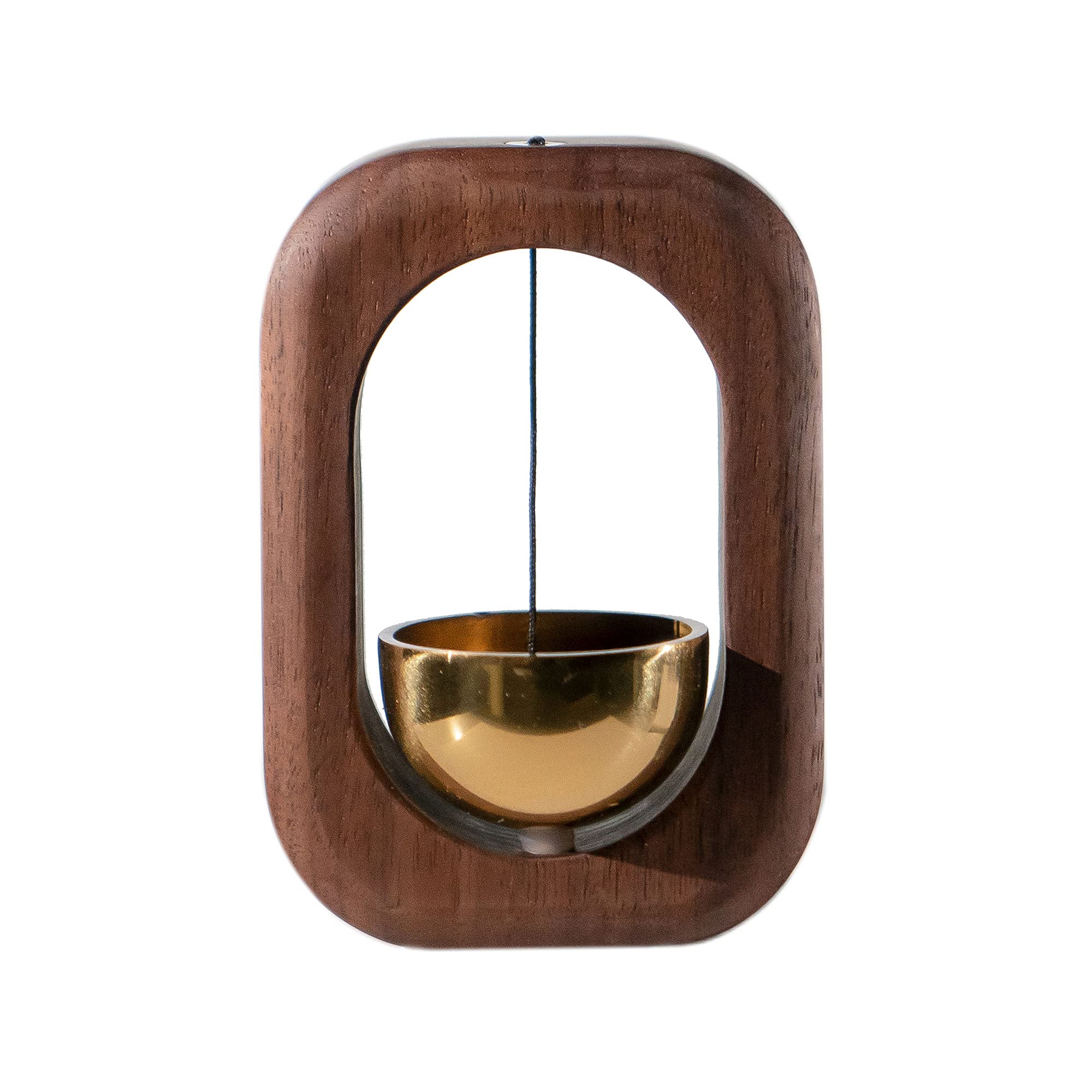 SANOSY Suction Refrigerator Door Wind Chime Doorbell for Home Garden Windchime Housewarming Gift (Walnut)