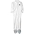 DuPont TY122S Disposable Elastic Wrist, Bootie & Hood White Tyvek Coverall Suit 1414, Large