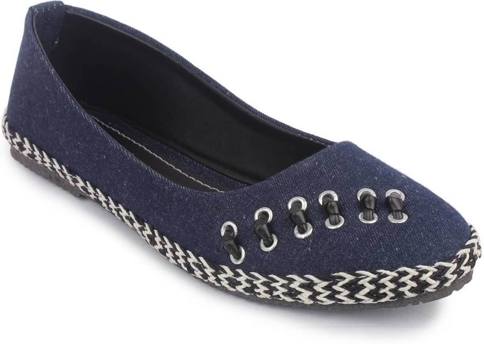 Women Dark Black Flip-Flops-7 UK/India (40.5 EU) (Blueblack5rebet_40)