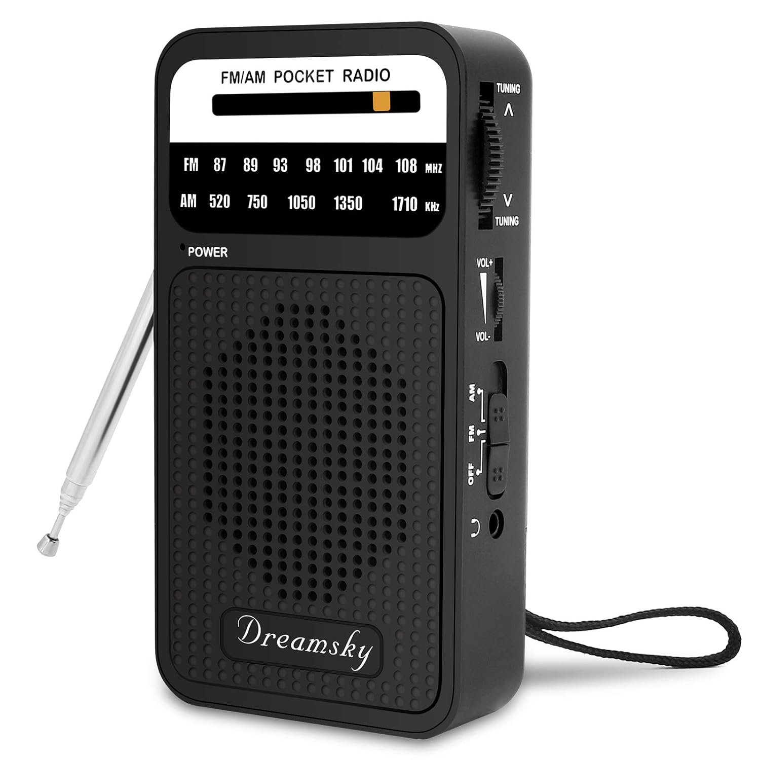 DreamSky Pocket Radios, Battery Operated AM FM Radio Amazon.in
