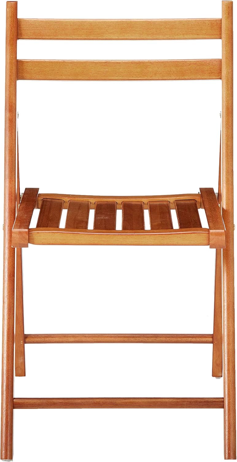 Winsome Robin 4-PC Folding Set Teak Chair: Kitchen & Dining