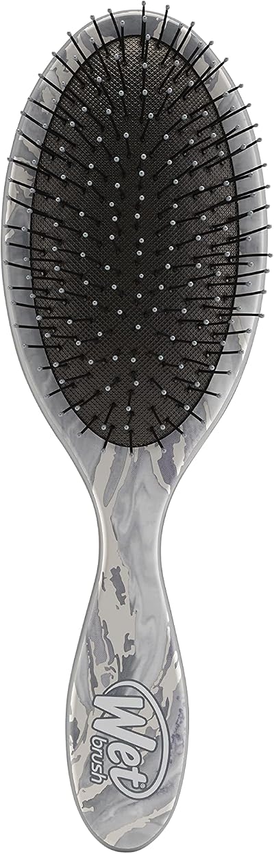 Wet Brush Original Detangler Brush Metallic Marble Silver – All Hair Types