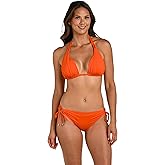 Island Goddess Rouched Halter Bikini Swimsuit Top