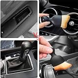 iHMeiju 2 Pcs Car Interior Cleaning Tool Brush Soft Bristles Curved Crevice view 5