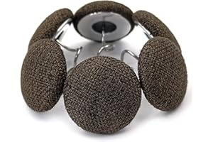 MAICOBI Bed Skirts Pins,Flax Covered Button Twist Pins,Sofa Cover Twist Pins,for Bed Skirts,Upholstery Pins,Armchair Caddies,Armrest Covers. +1ruler+5 Marking pins (28, Dark Brown)