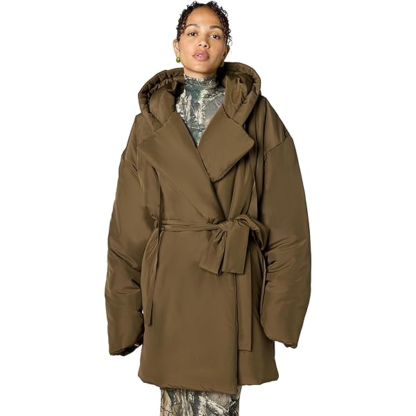Amazon.com: Norma Kamali HOODED SLEEPING BAG CAR COAT W