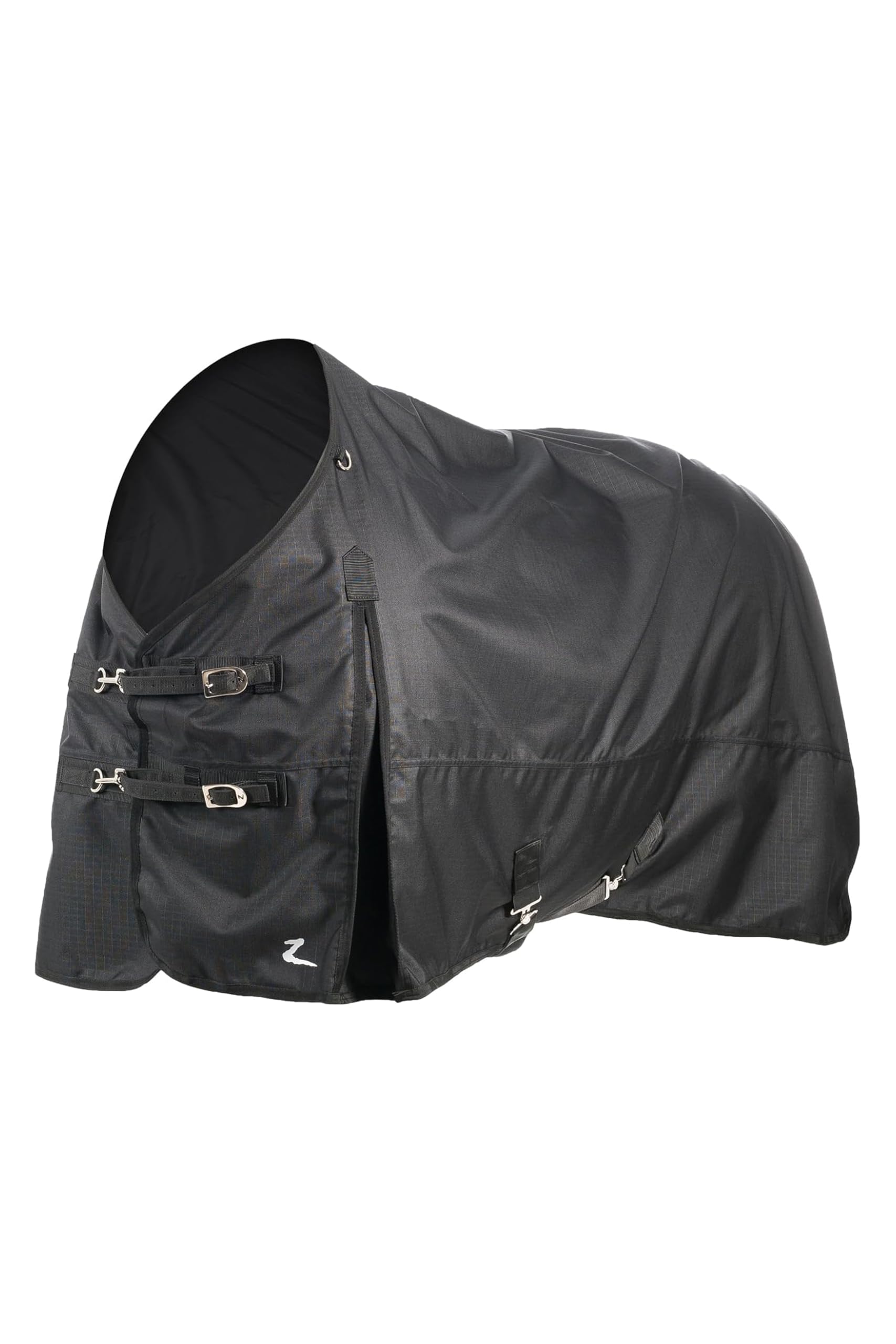 Horze Nevada Heavy Weight 1200D Waterproof Horse Winter Turnout Blanket (400g Fill) - Black - 72 in