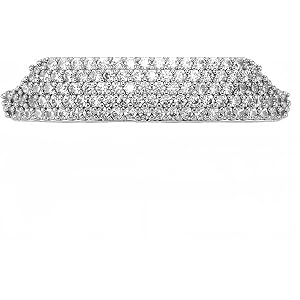 8 Teeth Iced Out Grillz for Men Women, 18K Gold Plated Full CZ Hip Hop Teeth Caps, Rapper Gold Silver Grillz Jewelry for Hall