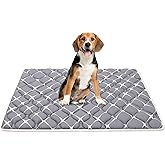 Bubble bear Dog Crate Mat - Ultra Soft, Washable & Anti-Slip Kennel Pad for Small/Medium/Large Dogs, Dark-Hued to Hide Stains (36"x23")