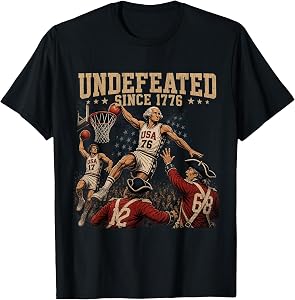 Undefeated Since 1776 America 4th of July Independence Day T-Shirt