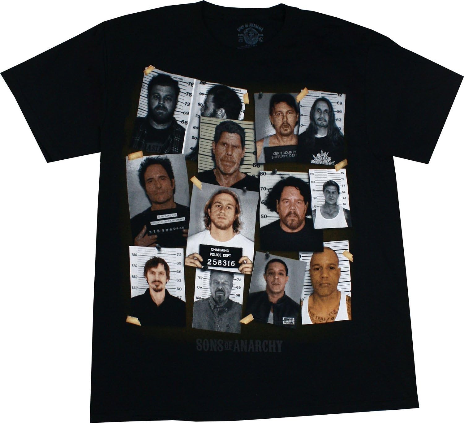 Sons of Anarchy - Group Mug Shot T-Shirt