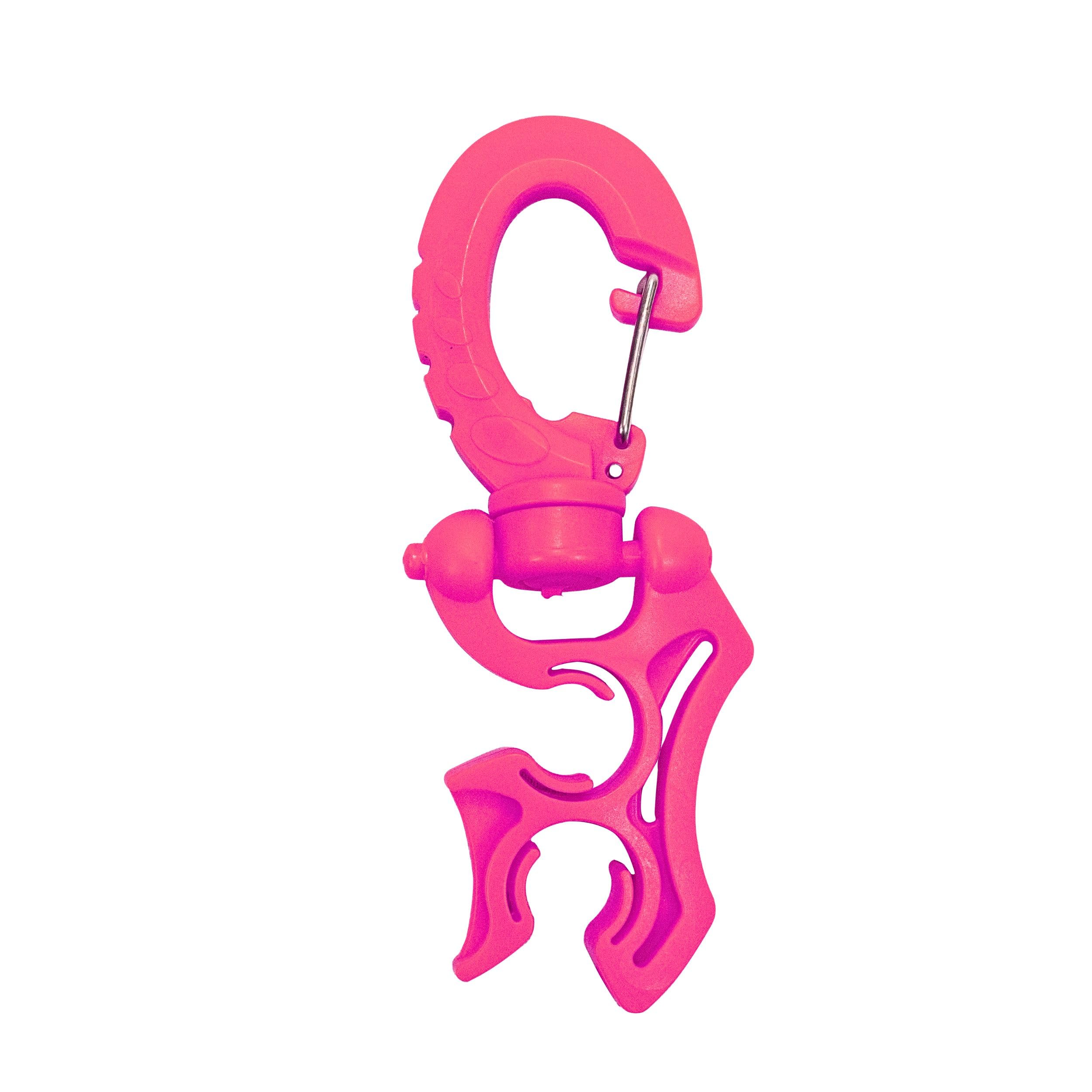 Scuba Choice Scuba Diving Double Hose Holder with Clip, Pink