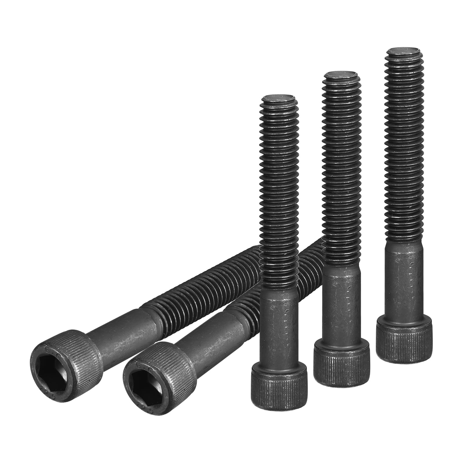 DTGN 5/16-18x2" Socket Head Cap Screws Bolts, 20Pcs 12.9 Grade Alloy Steel, Machine Hex Socket Screw, Hex Drive, Black Oxide Finish, UNC Coarse Thread Partially Threaded