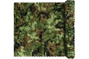 Senmortar Camo Netting, Bulk Roll Camouflage Netting, Military Hunting Mesh Free Cutting for Hunting Blind Sunshade Shooting Theme Party Decoration