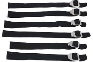 Aramox 6pcs Catcher Shin Guard Straps, Breathable Leg Guard Straps for Baseball Catchers Gear