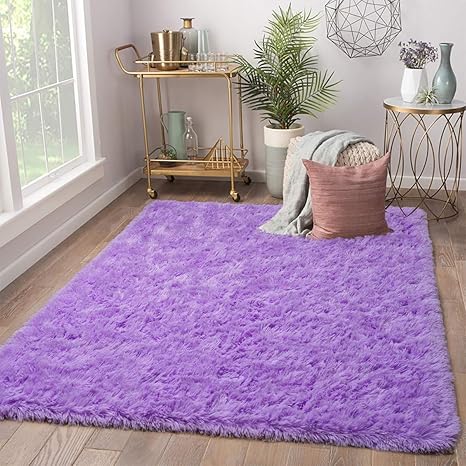 purple nursery rug