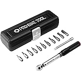 PRO Bike Tool 1/4 Torque Wrench Set - Service Kit for Road and Mountain Bikes - Includes Allen and Torx Sockets - Torque Wren