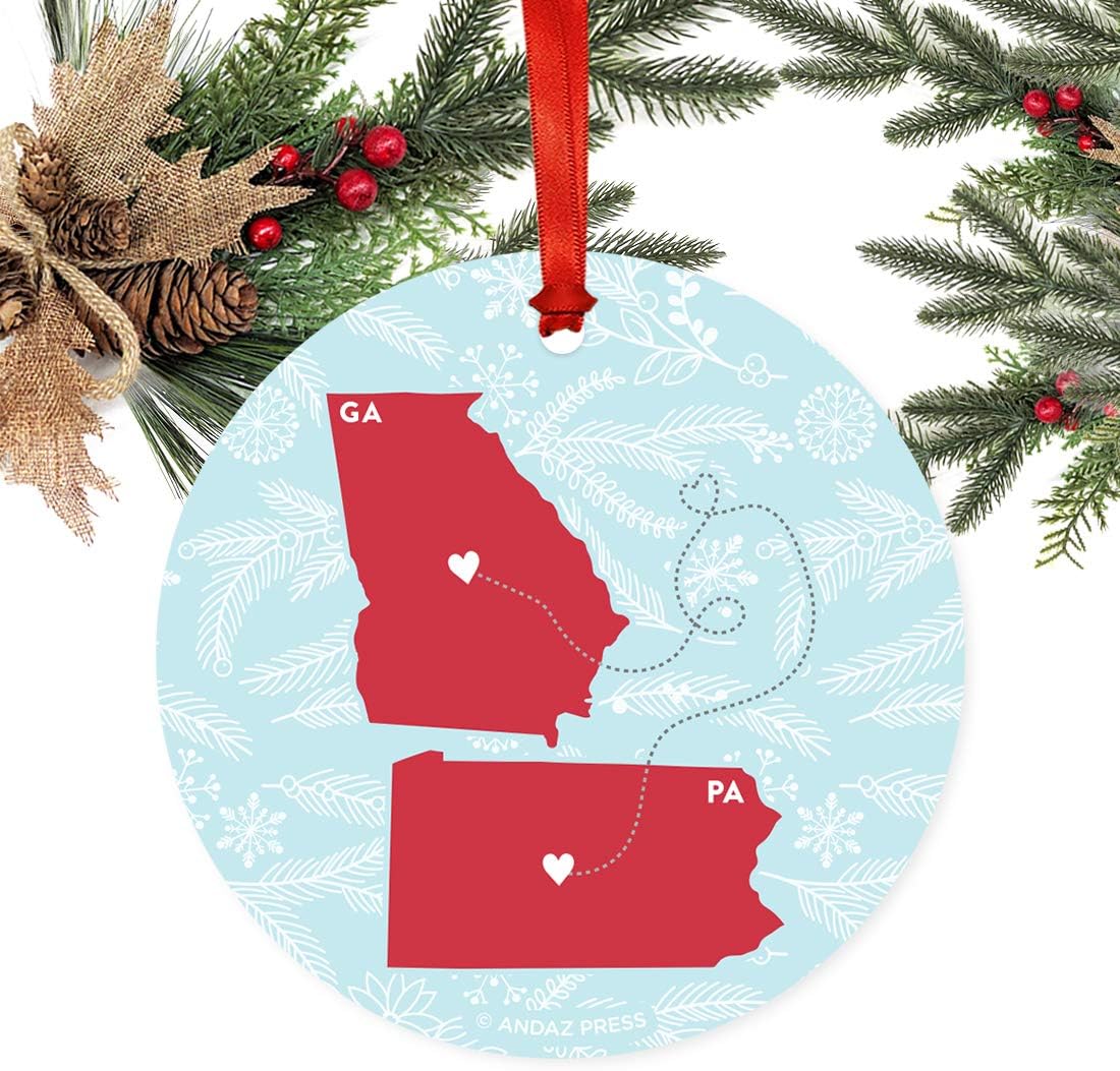 long distance christmas ornament