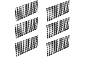 6 Pcs Grid Isolate Board Divider Fish Tank Bottom Black Filter Tray Aquarium Crate by OBANGONG