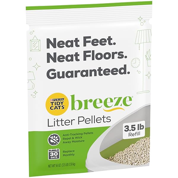 TIDY CATS BREEZE CAT LITTER PELLETS, REFILL 3.5 LB