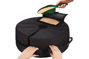 18" Detachable Round Sunshade Parasol Umbrella Base Weight Bag, Fits for Offset, Cantilever, Flagpole or Outdoor Patio Umbrel