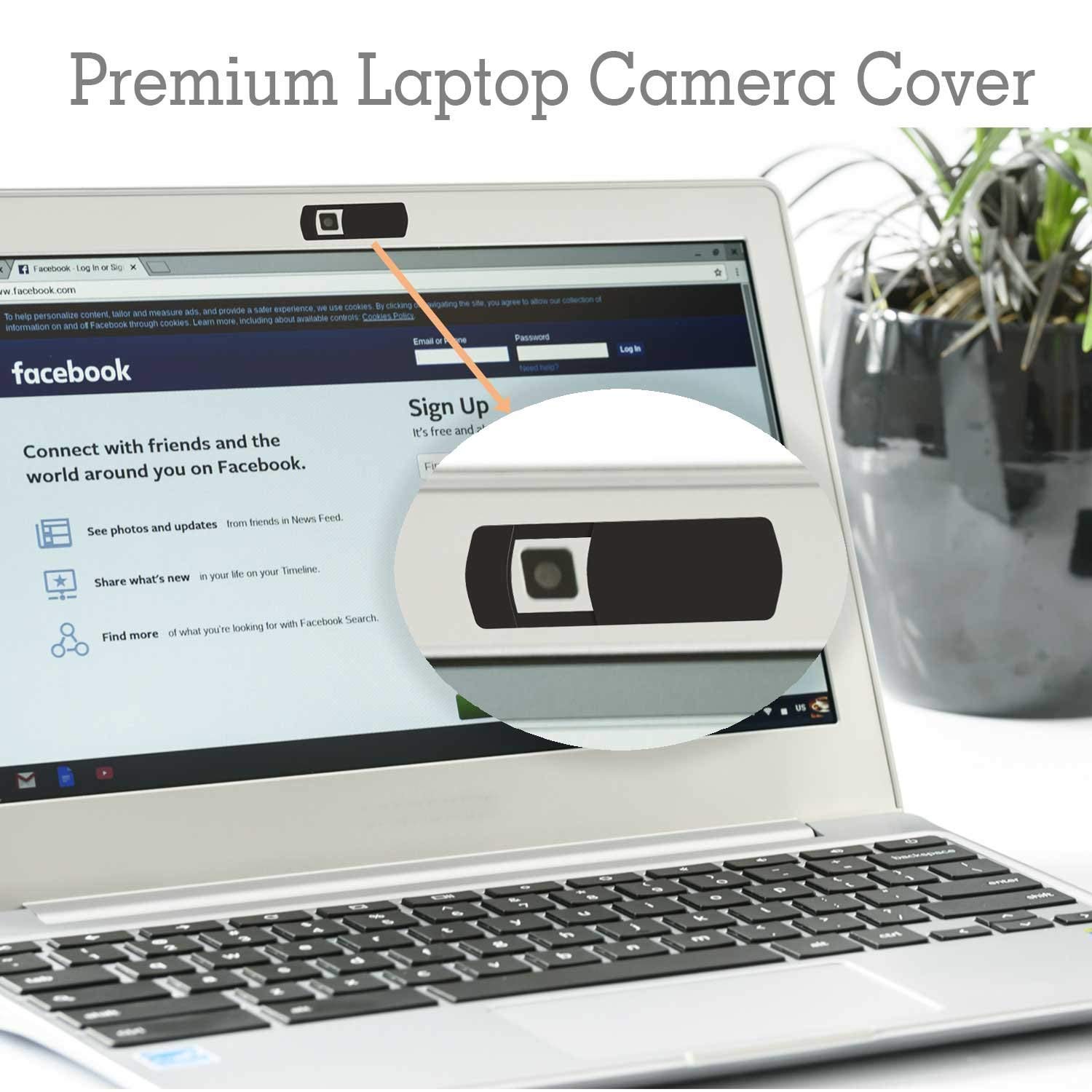 Webcam Cover-Laptop Camera Cover,Webcam Cover Slide,Large Design Strong Stickability Laptop Webcam Cover for Phone Laptops Mac Books PCs Tablets Smartphones Covers Your Camera for Privacy Security -3