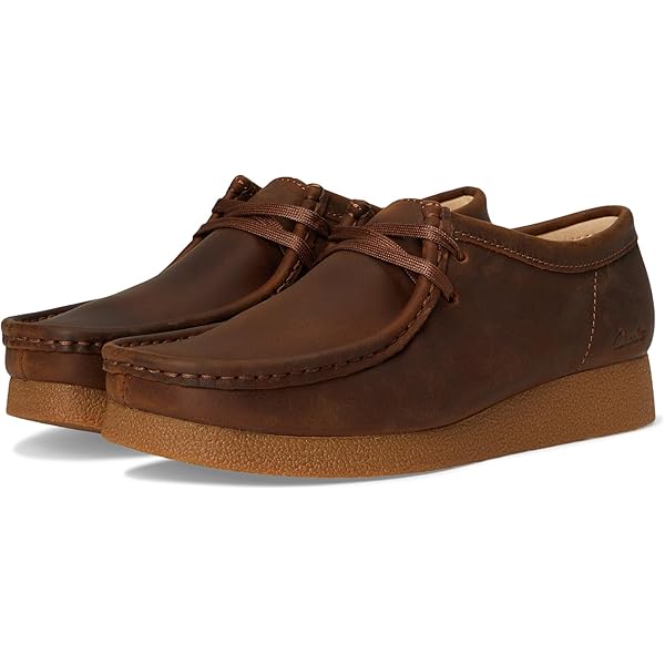 Amazon.com: Clarks Womens Wallabee Black Tumbled Leather 5.5